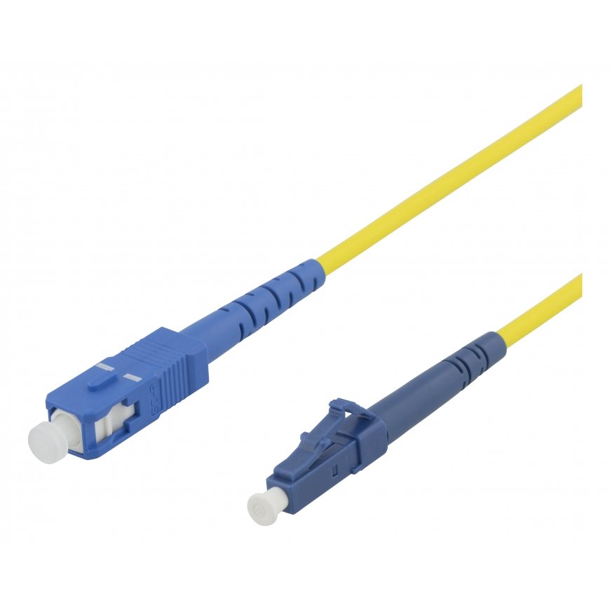 Deltaco LCSC-85 „InfiniBand“ arba pluoštinis optinis kabelis 5 m LC SC Rožinė
