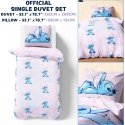 Disney Stitch & Angel policotton antklodės užvalkalas lovai 135cm Disney Stitch & Angel policotton antklodės užvalkalas lovai 135cm