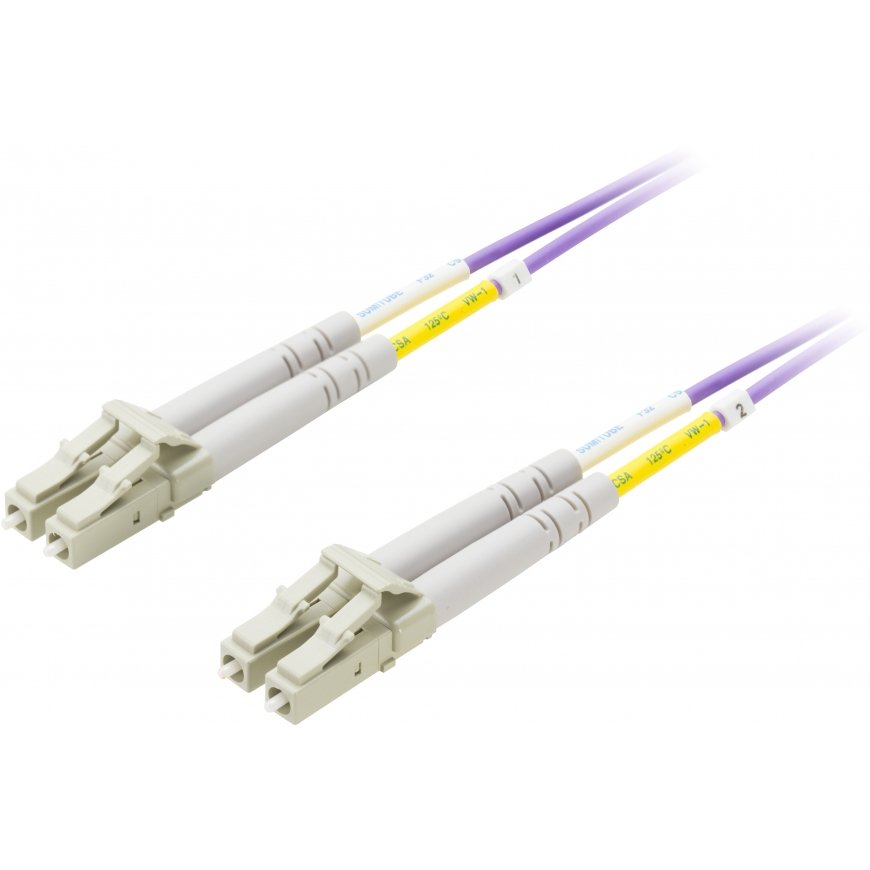 Deltaco LCLC-710 InfiniBand/fibre optic cable 10 m 2x LC Пурпурный