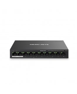 Mercusys MS110P tinklo komutatorius Valdomas Fast Ethernet (10/100) Maitinimas per Eternetą (PoE) Juoda