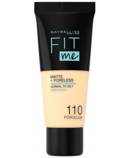 Maybelline Fit Me! Foundation Matte + Poreless Tonālais krēms 30 ml / Porcelāns