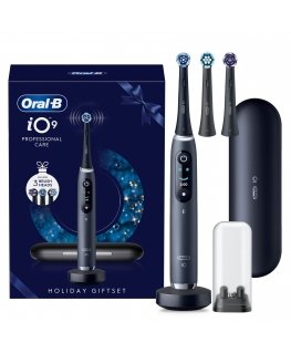 Oral-B iO 9 Black elektrinė dantų šepetėlis, atostogų dovanų rinkinys