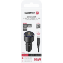Swissten PD 2x USB-C / USB Automašīnas Lādētājs 95W ar USB-C - USB-C Kabeli 1m Swissten PD 2x USB-C / USB Automašīnas Lādētājs 95W ar USB-C - USB-C Kabeli 1m