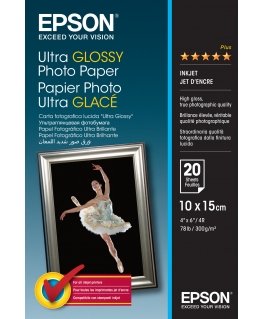 Epson Ultra Glossy Photo Paper - 10x15cm - 20 Sheets