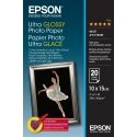 Epson Ultra Glossy Photo Paper, 100 x 150 mm, 300g/m², 20 Sheets Epson Ultra Glossy Photo Paper, 100 x 150 mm, 300g/m², 20 Sheets