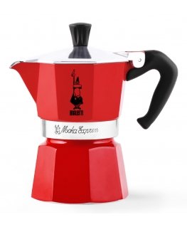 Bialetti Moka Express Mokos gaminimo indas Raudona