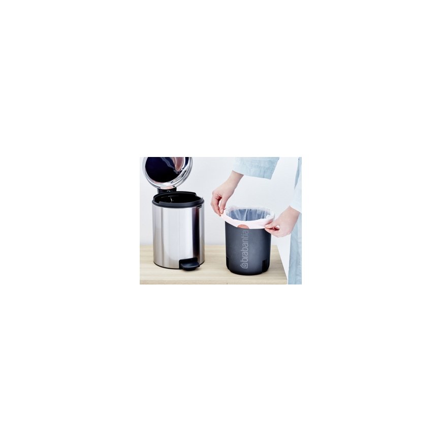 Brabantia 112102 roska-astia 5 L Pyöreä Ruostumaton teräs – 2