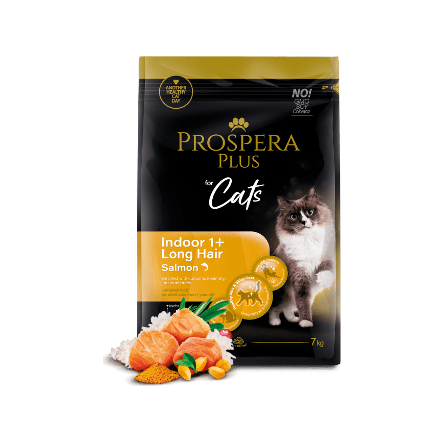Prospera Plus Indoor 1+ Лосось Длинношерстный 7кг – 2