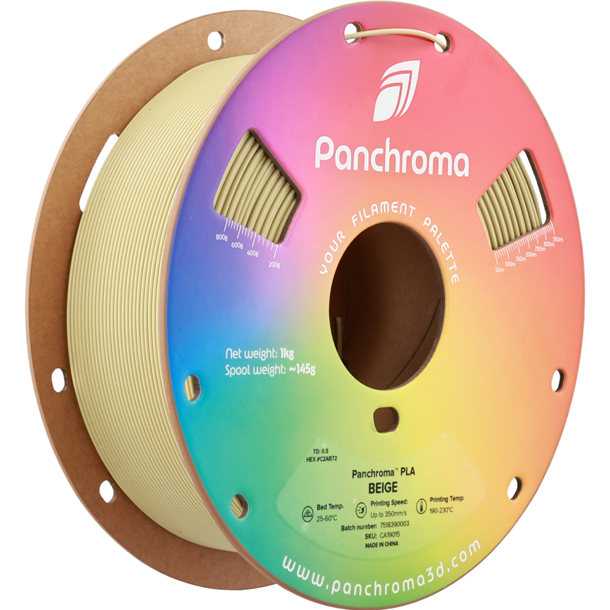 Polymaker Panchroma PLA 1.75mm 1kg - rusvai geelvas