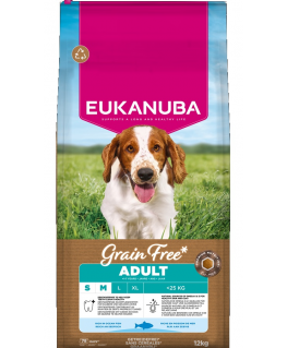 Sausa barība suņiem - Eukanuba DOG ADULT SMMED GRAIN FREE OCEAN