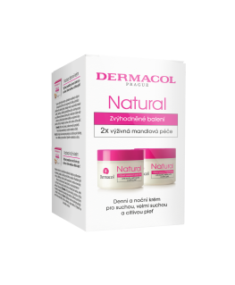 Dermacol Natural Almond Dienos ir Nakties Kremų Dovanų Rinkinys Duopack