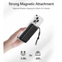 Išorinė baterija POWER BANK VEGER (VP1151) 10000mAh su belaidžiu įkrovikliu (Magsafe 15W) balta