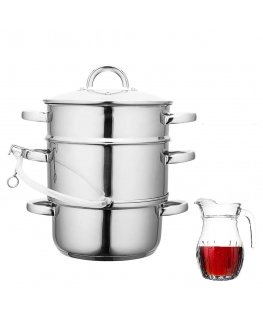 Fabio stainless steel stock pot 26 cm with lid 10.5 L
