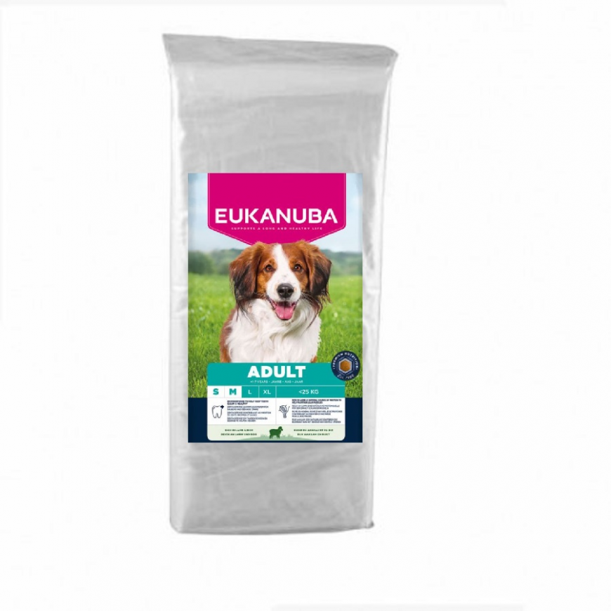 Sausa barība suņiem - Eukanuba Adult Small and Medium Lamb and R