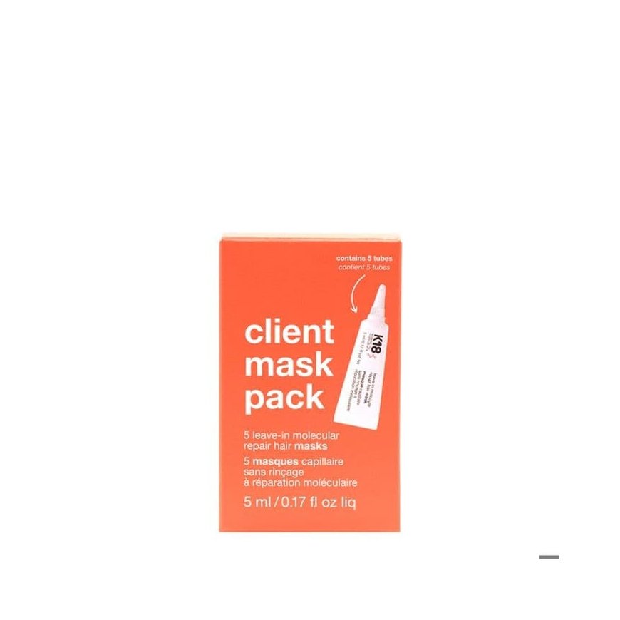 K18 Klienta Sejas Maskas Iepakojums 5 x 5 ml