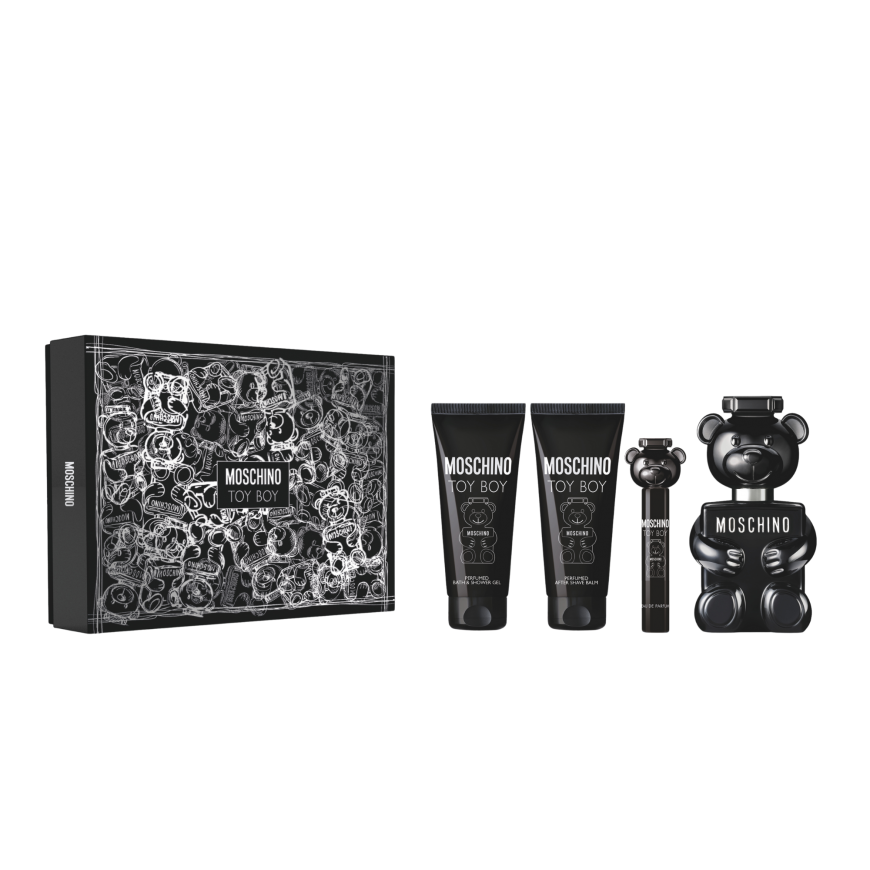 Moschino Toy Boy Gift Set for Men (EDP, 100 ml + Shower Gel, 100 ml + Aftershave Balm, 100 ml + EDP, 10 ml) – 2