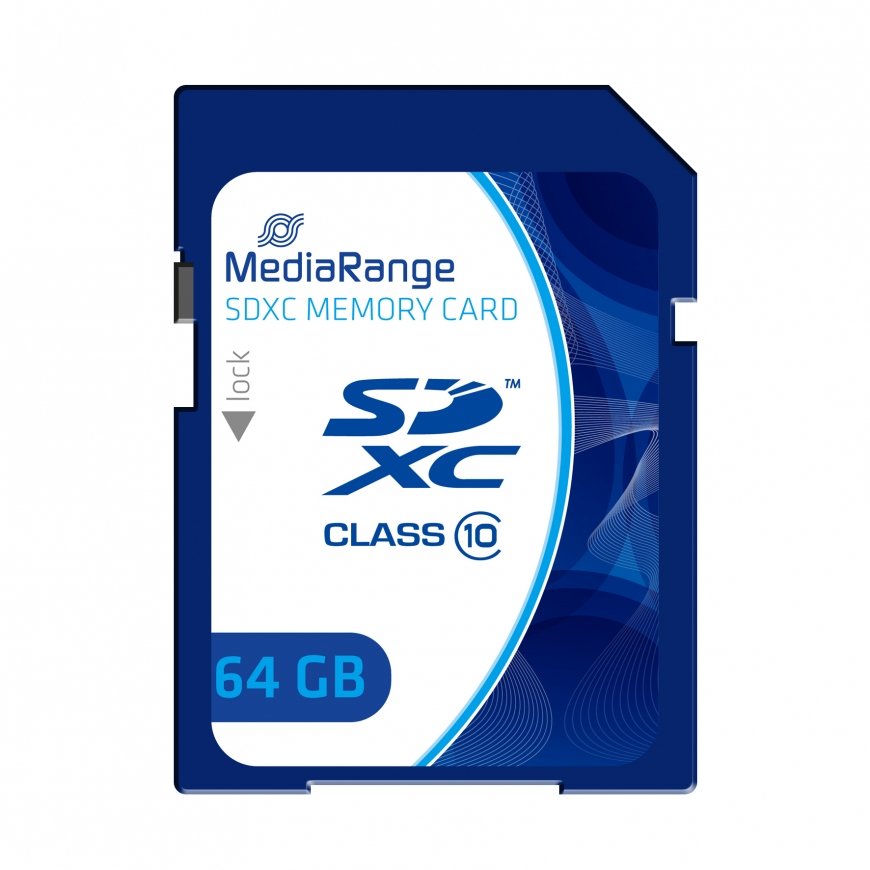 MediaRange MR965 карта памяти 64 GB SDXC Класс 10 – 3
