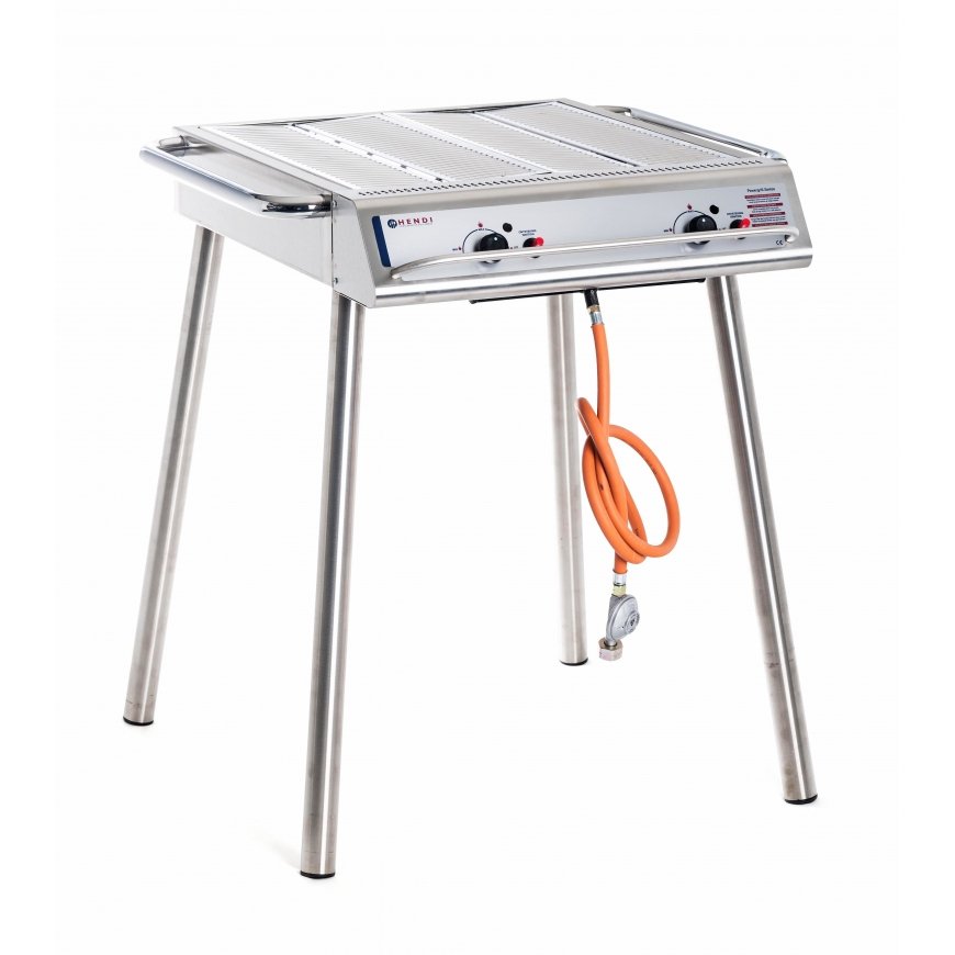 Hendi XANTOS Grill Cooking station Propane/butane Stainless steel 9000 W