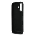 Karl Lagerfeld Liquid Silicone Metal Ikonik Case for iPhone 17 Musta
