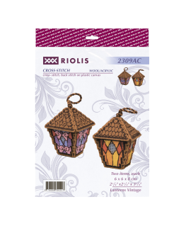 UAB Riolis ristpistete õmblemise komplekt 2 tk "Lanterns Vintage" 6x6x8 SR2309AC