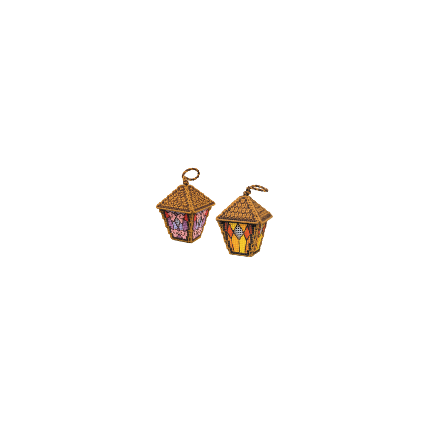 UAB Riolis krustelējumam piemērots šūšanas komplekts 2 gab. "Lanterns Vintage" 6x6x8 SR2309AC – 2