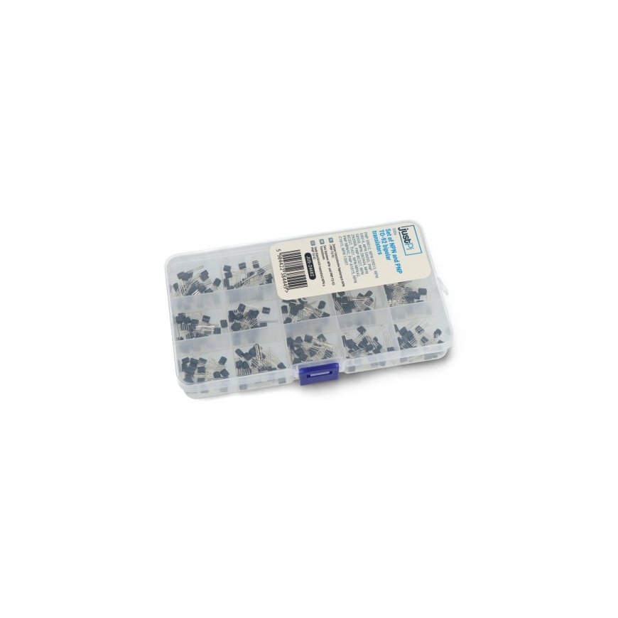 NPN and PNP TO-92 Bipolar Transistor Kit - 15 Values - E49 - 300 pcs - justPi