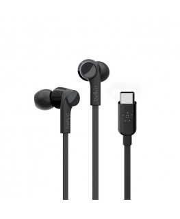 Belkin ROCKSTAR Наушники Проводная Вкладыши Calls/Music USB Type-C Черный