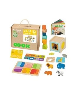 WOOPIE Vihreä Montessori-opetuspakkauksen 7in1