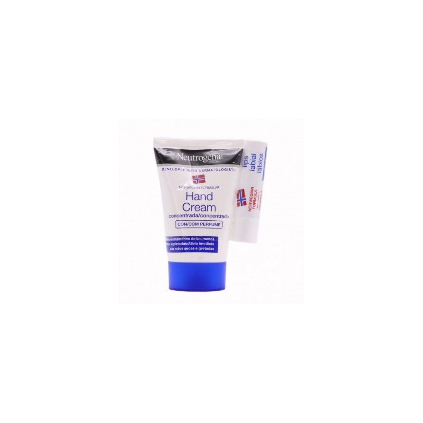 Neutrogena Concentrated Hand Cream, 50 ml + Lip Balm