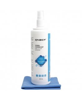 Qnect Screen Cleaner Screen Cleaning Set, 250 ml