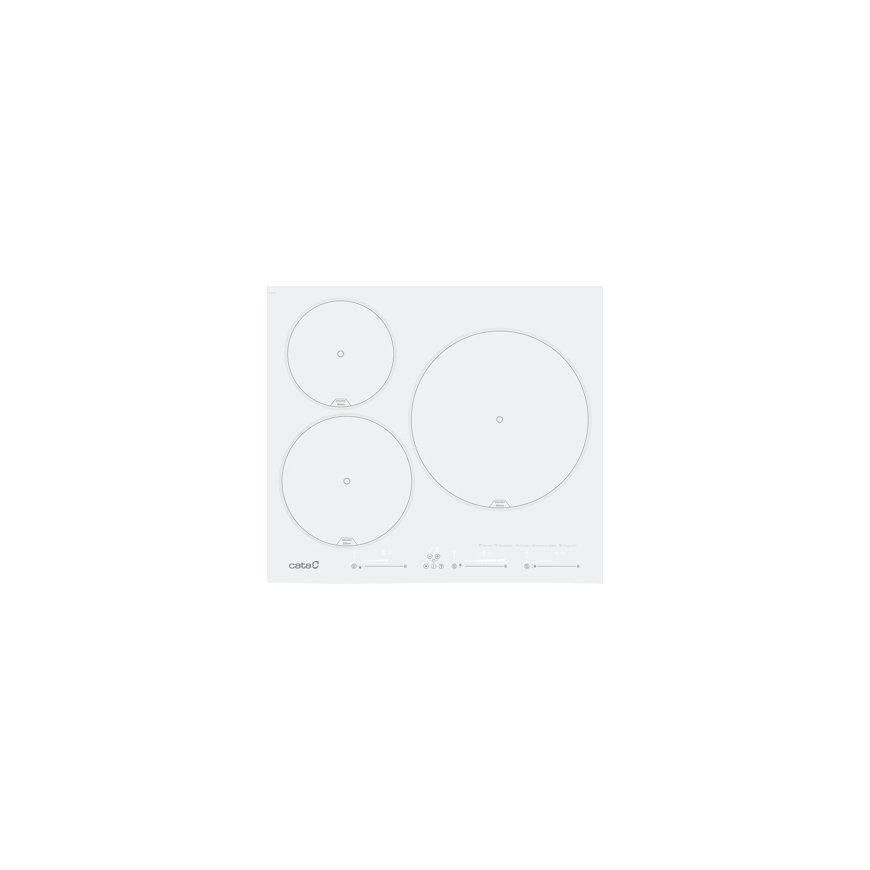 CATA INSB 6003E2 WH Balts Iebūvēts 59 cm Zonas indukcijas plīts 3 zone(s)