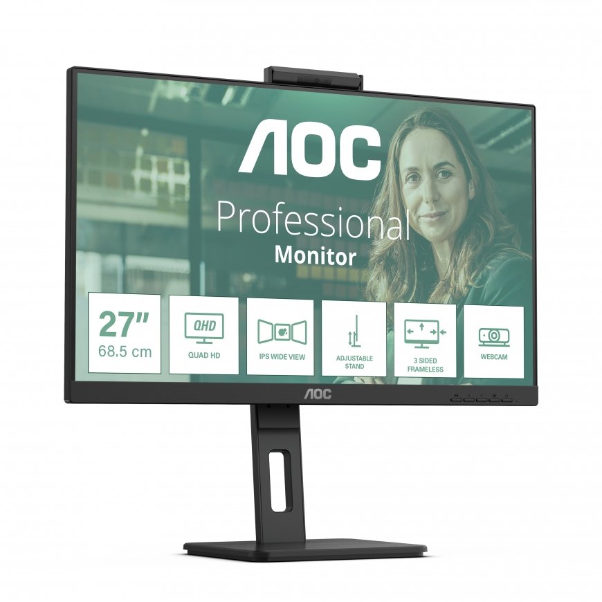 AOC Q27P3QW PC lamekuvar 68,6 cm (27") 2560 x 1440 pikslit Quad HD Must – 2