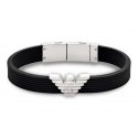 Armani stilīga vīriešu aproce ar ērļa logo EGS3168040 Armani stilīga vīriešu aproce ar ērļa logo EGS3168040