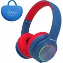 PowerLocus PLED children's headphones, blue/red PowerLocus PLED children's headphones, blue/red