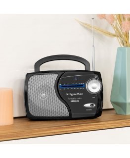 Nešiojamais analogais saules enerģiju darbināms „Kruger & Matz“ radio uztvērējs, modelis KM0832.