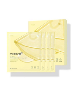 Medicube Gelio veido kaukių rinkinys nuo pigmentinių dėmių su kojine rūgštimi (ciberžolės skaistinamoji gelinė kaukė) 4 x 28 g