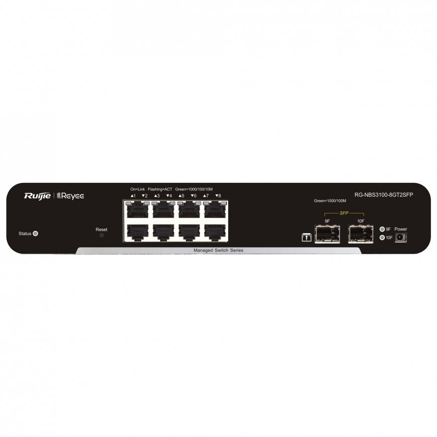 Ruijie Networks RG-NBS3100-8GT2SFP сетевой коммутатор Управляемый L2 Gigabit Ethernet (10/100/1000) 