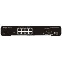 Ruijie Networks RG-NBS3100-8GT2SFP tīkla pārslēgs Vadīts L2 Gigabit Ethernet (10/100/1000) Melns