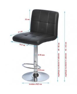 Saska Kalėdų DEKORATYVINIS NYKŠTUKAS ANT TELESKOPŲ 38-88CM RAUDONAS