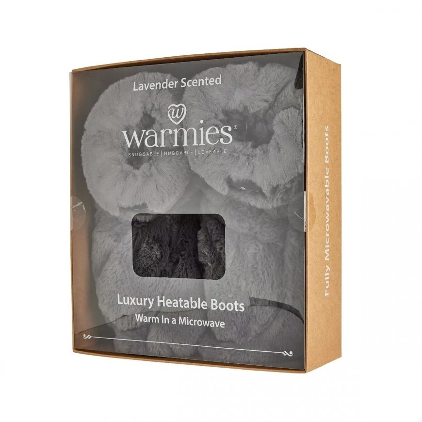 Warmies - Prabangūs šildomi batai - Plieniniai pilki