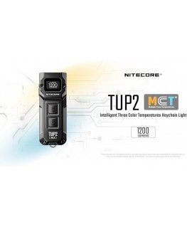 Nitecore TUP2 1200 Lumenin Älykäs Kolmen Värilämpötilan Avaavalosignaali