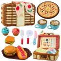 Lean Toys korvialuse komplekt punutanud toidu tarvikud 33 tk. Lean Toys korvialuse komplekt punutanud toidu tarvikud 33 tk.