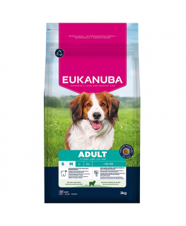 Sausa barība suņiem - Eukanuba Adult Small and Medium Lamb and R