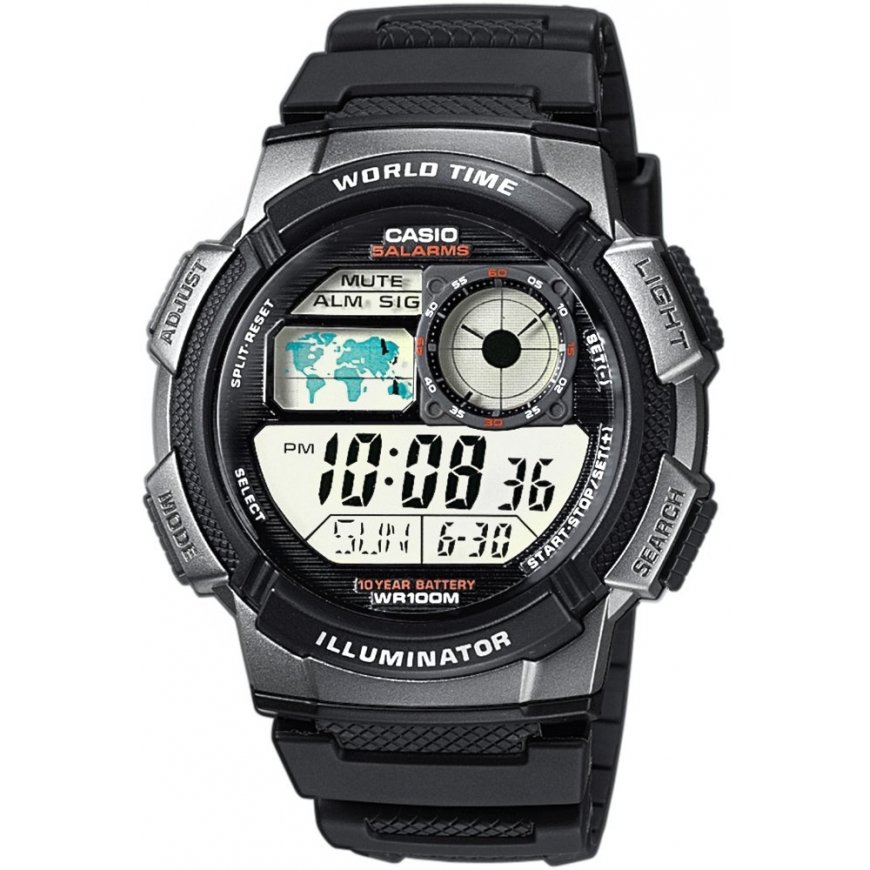 CASIO AE-1000W-1BVDF Vīriešu pulkstenis