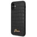 Guess GUHCN61PCUMLCRBK Croco Cover Чехол для Apple iPhone 11 Black Guess GUHCN61PCUMLCRBK Croco Cover Чехол для Apple iPhone 11 Black