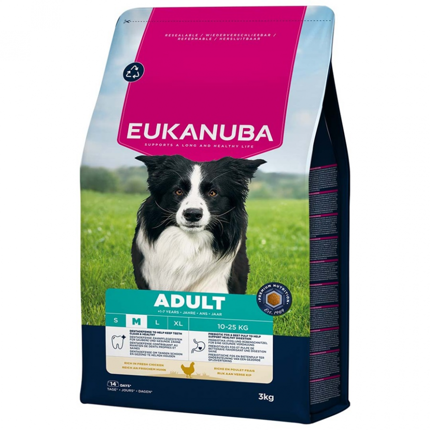Sausa barība suņiem - Eukanuba Adult Medium Chicken, 15 kg