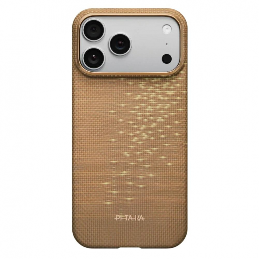 Case PITAKA Ultra-Slim MagSafe fot iPhone 17 Pro Max golden glin