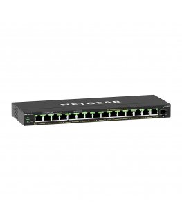 NETGEAR GS316EP-100PES võrgulüliti Juhitav Gigabit Ethernet (10/100/1000) Power over Ethernet tugi Must