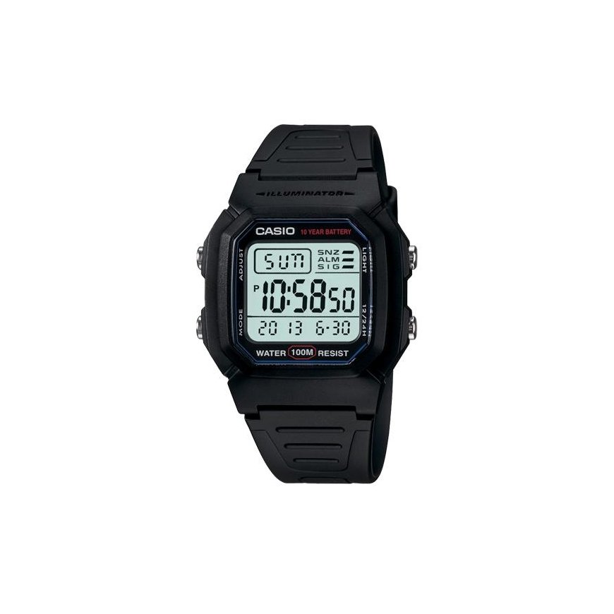 Casio W-800H-1AVES rokas pulkstenis Rokaspulkstenis Vīrietis