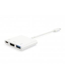 Equip 133461 док-станция для ноутбука USB 3.2 Gen 1 (3.1 Gen 1) Type-C Белый